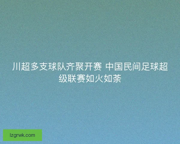 川超多支球队齐聚开赛 中国民间足球超级联赛如火如荼